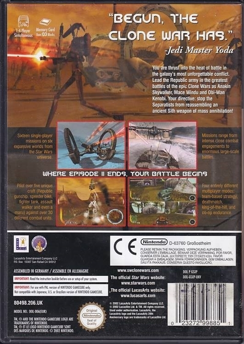Star Wars The Clone Wars - GameCube (B Grade) (Genbrug)
